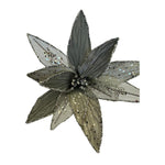 Theatre Seasonal Decor Silver Poinsettia