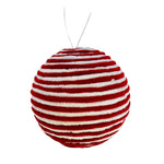 Theatre Seasonal Decor Red White Ball Hanging 16CM