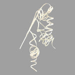 Theatre Seasonal Decor White Twirl Spray