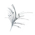 Theatre Seasonal Decor Silver Feather Ball Spray