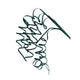Theatre Seasonal Decor Emerald Green Twirl Spray