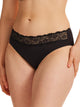 Kayser Recycled Microfibre & Recycled Lace High Cut Brief - Black