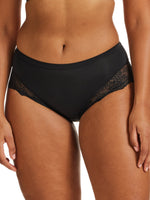 Kayser Recycled Microfibre & Recycled Lace Mid Rise Brief - Black