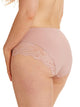 Kayser Recycled Microfibre & Recycled Lace Mid Rise Brief - Blush