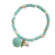 Lauren Hinkley Aqua Pom Pom Bracelet