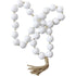 Bead Jumbo Tassel White