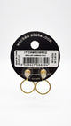 Wicked Sista Gold Tone Modern Design Earrings