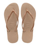 Havaianas Slim Flip Flops in Pink and Rose Gold 35/36