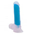 STIM U Glow in the dark double layered Silicone dildo blue