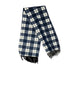 Branded Workwear Scarf Blue Check with Tassels