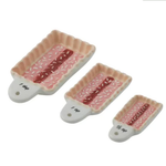 Tucker Set Of 3 Ceramic Measuring Spoons 9 X 4.5 X 2 Cm