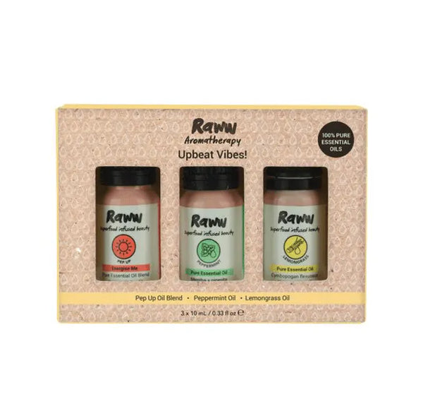 Raww Aromatherapy Upbeat Vibes Trio