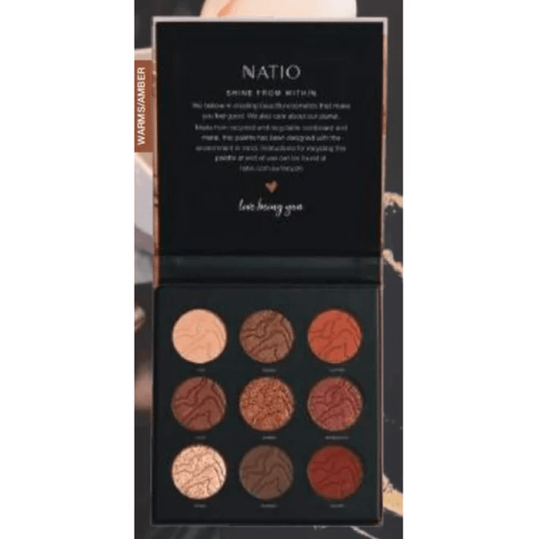 Natio Mineral Eyeshadow Palette Luminous Amber