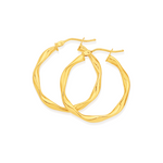Adnohr Fe4322 Ribbon Twist Hoop Gold 20Mm