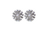 Rossan FE4815 Cubic Zirconia Flower Clip-on