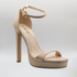 Marianne 12cm Opened Strappy High Heel Nude