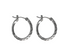 Rossan FE4321 20MM Diamond Cut Hoop Silver