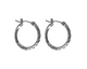Rossan FE4321 20MM Diamond Cut Hoop Silver