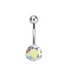 Rossan Banana 1264 Jewelled Navel Bar