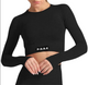 P.O.S.E Emanate Seamless Long Sleeve Gym Sports Crop Top