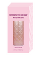 Arome Ambiance Decorative Pillar Lamp Blush