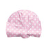 Bluhen Pink Polka Dot Shower Cap