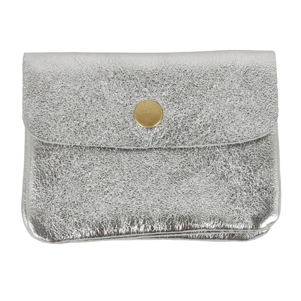 Maison Fanli Coin Purse Metallic Grey