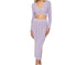 Ginger Bear Boutique Crochet Knit Front Knot Top And Midi Skirt Extra Small