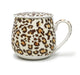 Bluhen Leopard Print Tea Infuser Mug with Lid and Strainer 450ML