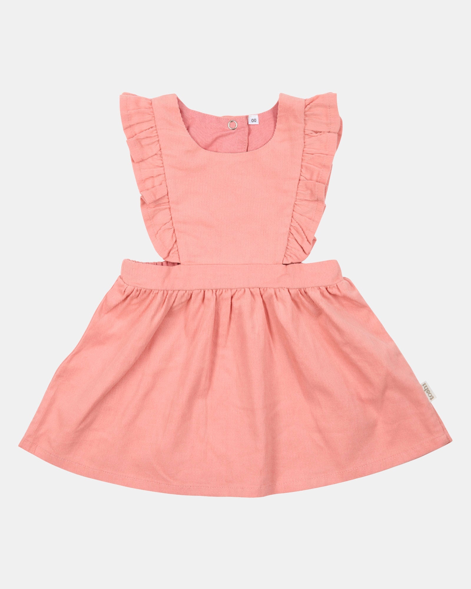 Toshi Baby Quincy Corduroy Pinafore Dress Dusty Rose Size 2