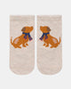 Toshi Organic Cotton Jacquard Ankle Socks Puppy Dog