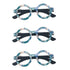 Urban Iris Glasses Brooch in Blue 45MM 3pcs