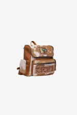 Heartbeat Anchor Cowhide Backpack
