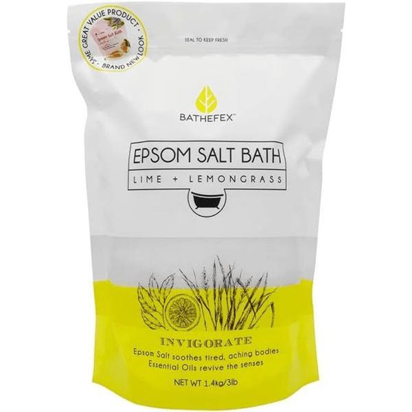 Bathefex Epsom Lime and Lemongrass Bath Salt, 1.4 kg