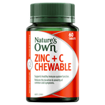 Nature's Own Zinc + Vitamin C Chew Tabs 60