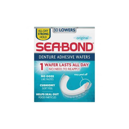 Sea Bond Denture Adhesive Wafers Original Lower 30 Pack