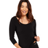 Boody Scoop Neck Top Black Large