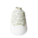 Alyssa Ceramic Vase Green and White Decorative Flower Holder for Home Decor 17 x 17 x 27 CM