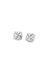 Zafino Brielle Brushed Silver Hoop Earrings