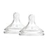 Dr. Brown's Options+ Wide Neck Bottle Teats Level 4 for Babies 9 Months Plus 2 Pack