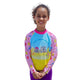 Radicool Kids Rashie Save Our Wombats in Pink Size 4