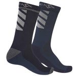 WickTX Bamboo Copper Reflective Socks Navy Marle