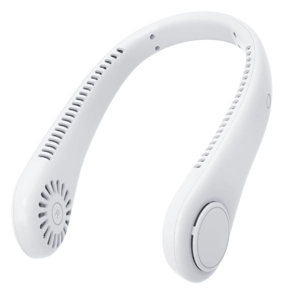 White Portable Neck Fan