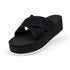 Indosole Women’s Platform Cross Sneaker Sole Black Sea Salt Sole 6 to 7