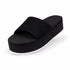 Indosole Women’s Platform Slide Sneaker Sole Black Sea Salt Sole Size 8 to 9