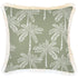 Escape to Paradise Cushion Cover Coastal Fringe Cabana Palms Sage 45CM x 45CM