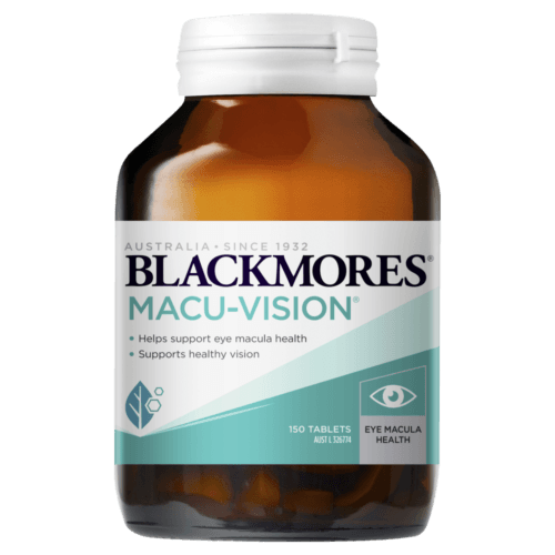 Blackmores Macu-Vision 150 Tablets Supports Macular Eye Health Macuvision