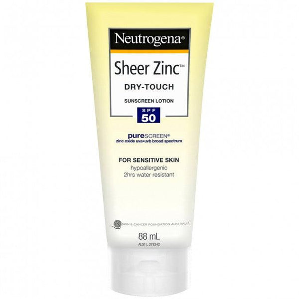 Neutrogena Sheer Zinc Body Dry-touch Sunscreen Lotion 88ml