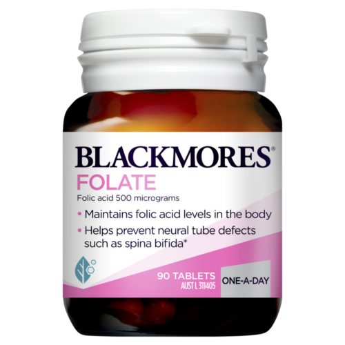 Blackmores For Women Folate 500mcg 90 Tablets