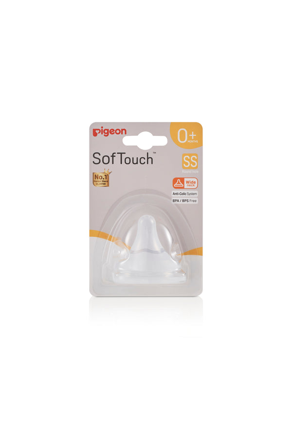 Pigeon Softouch 3 Nipple Blister Ss 2Pk